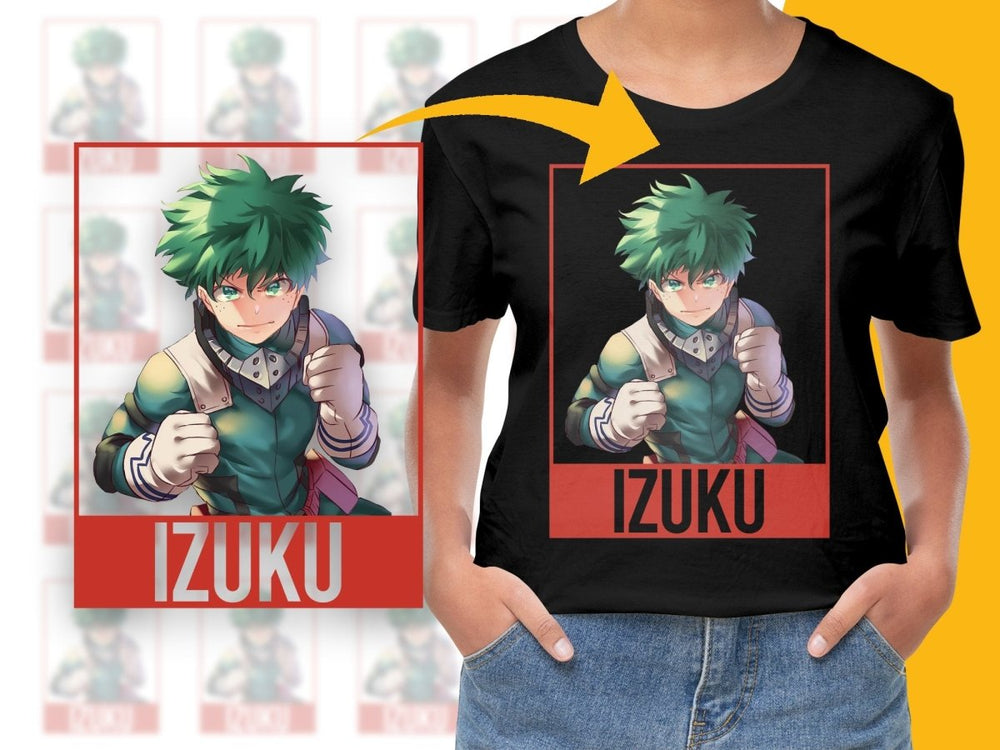 Izuku Anime Character PNG File Digital - Teepew