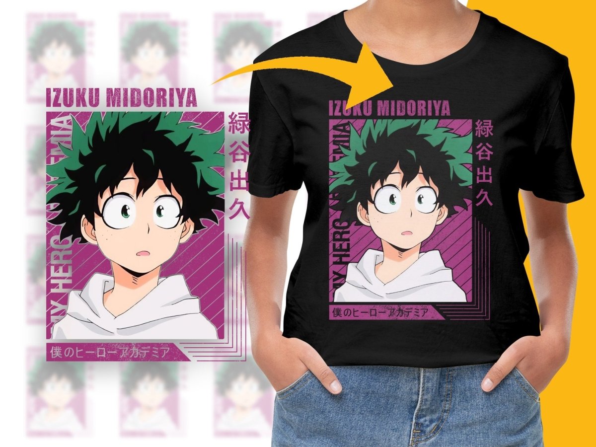 Izuku Midoriya Anime Character PNG Digital Download - Teepew