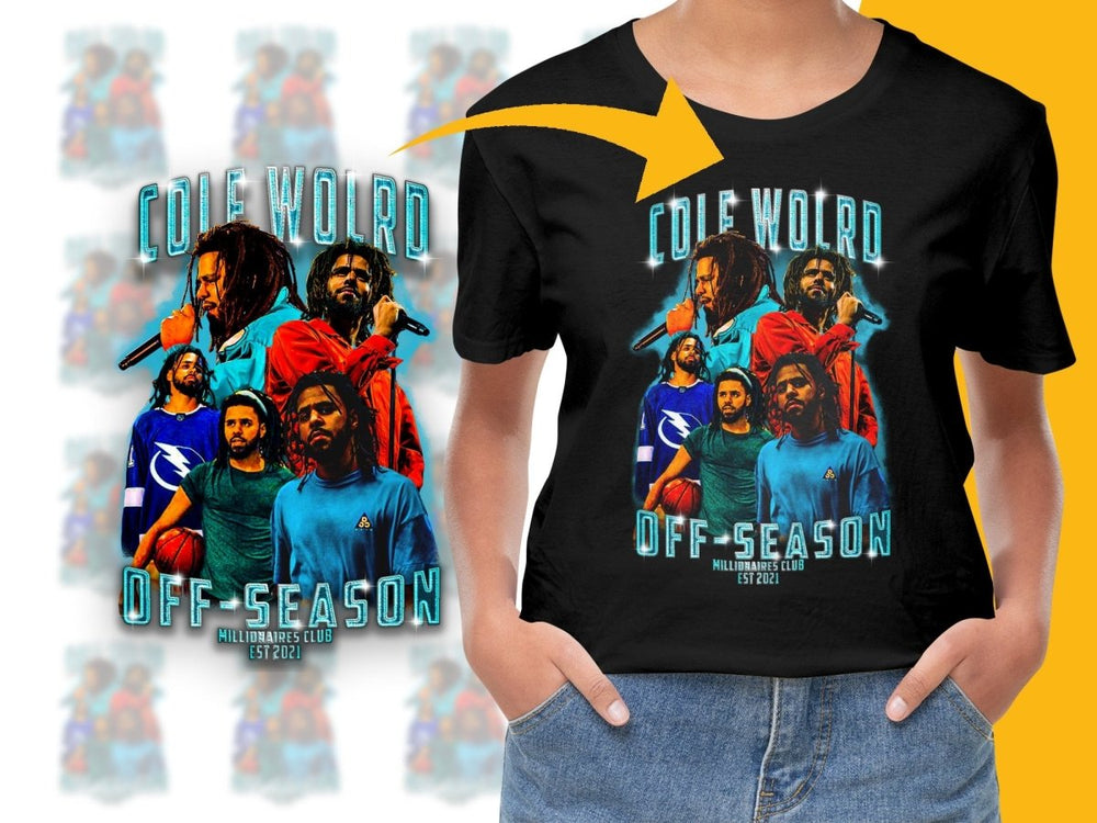 J Cole World Off - Season Millionaires Club 2021 PNG File - Teepew