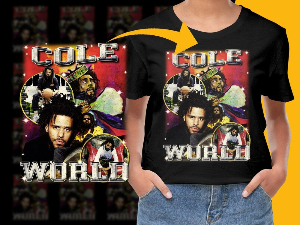 J. Cole World Unique Graphic Print PNG File - Teepew