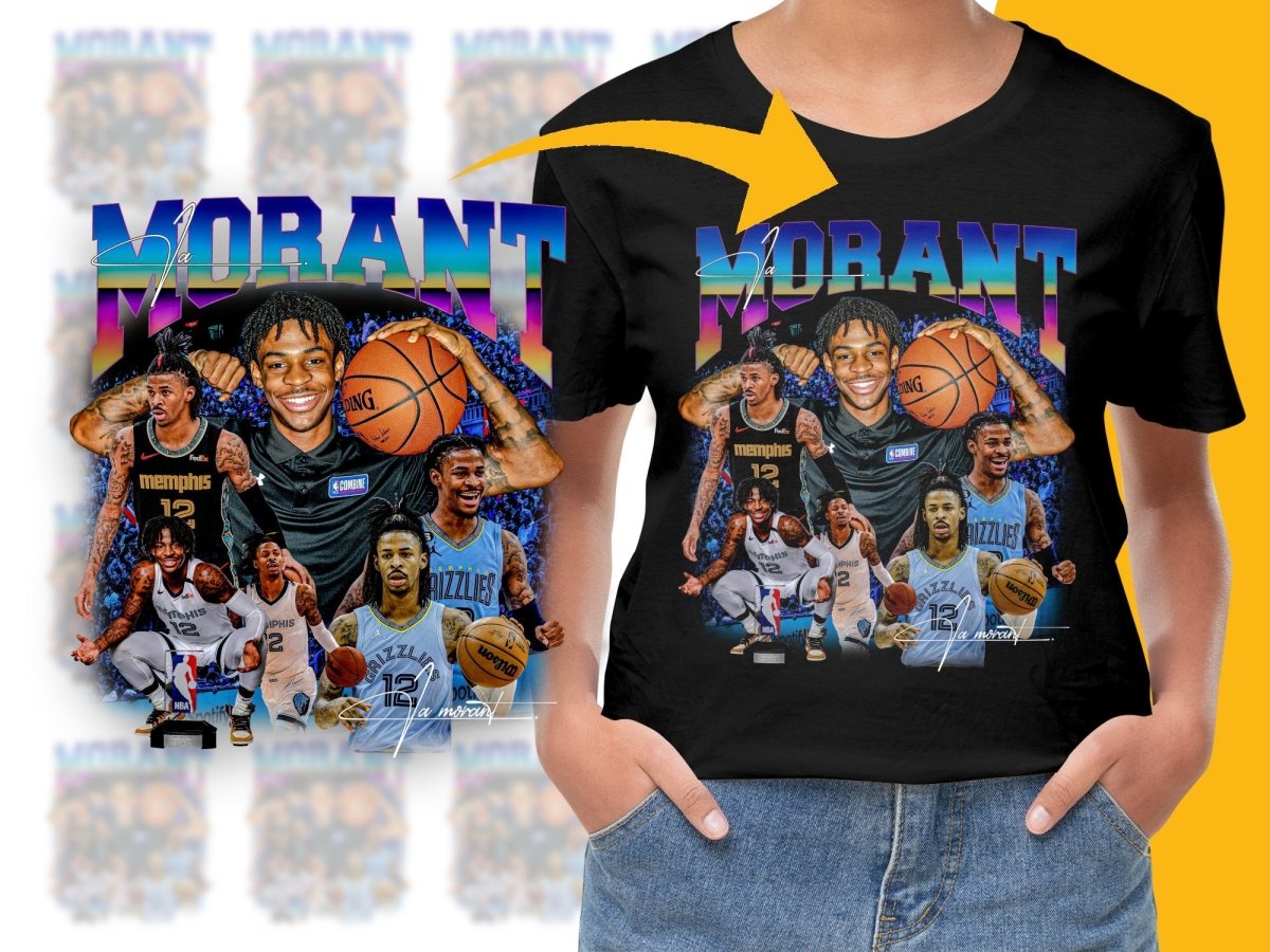 Ja Morant Bootleg Graphic PNG File - Teepew