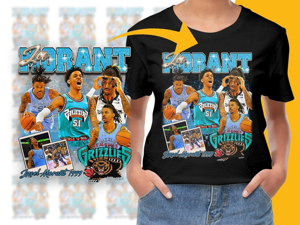 Ja Morant Memphis Grizzlies Bootleg PNG File - Teepew