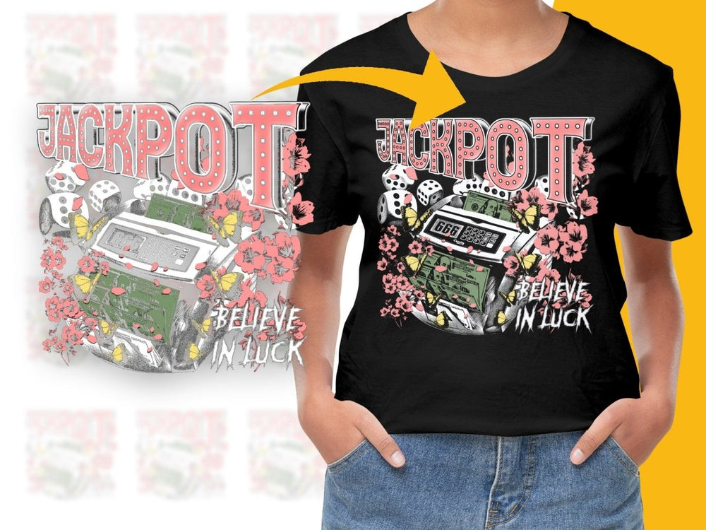 Jackpot Believe in Luck Graphic PNG File - Teepew