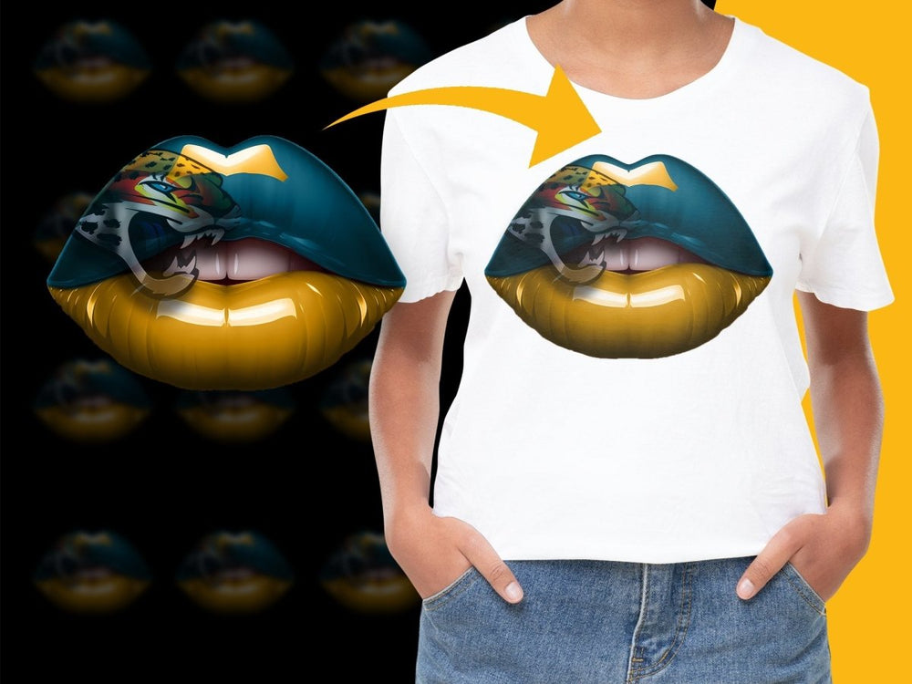 Jacksonville Jaguars Logo Lip Art Design PNG File - Teepew
