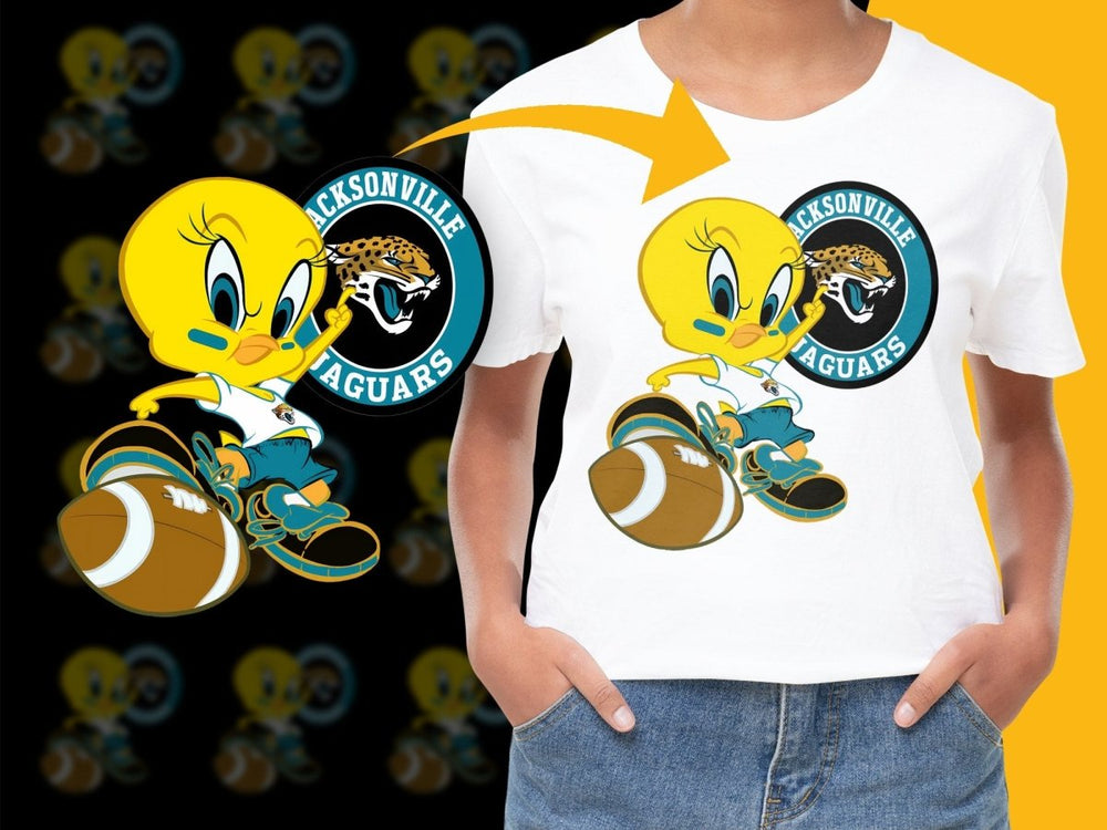 Jacksonville Jaguars Tweety Bird Graphic PNG File - Teepew