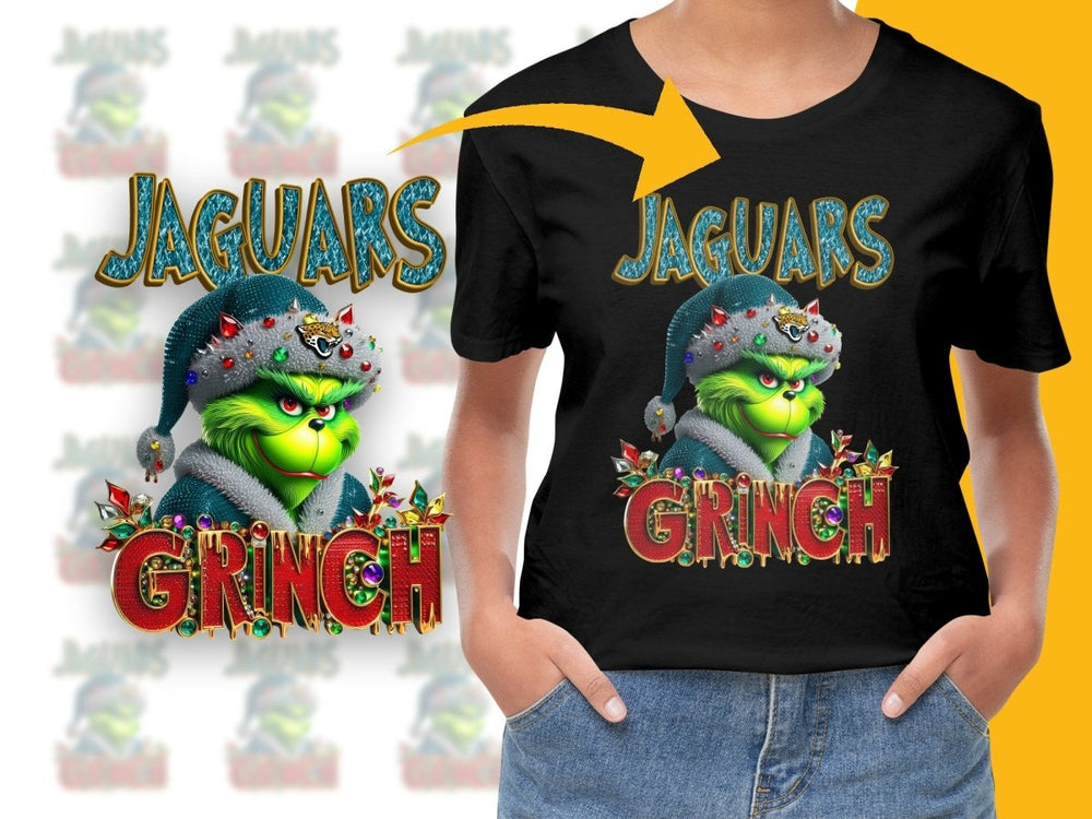 Jaguars Grinch Christmas Themed Graphic PNG File - Teepew