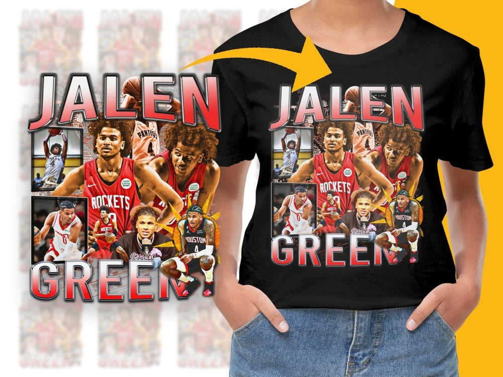 Jalen Green Bootleg Vintage Style Graphic PNG File - Teepew