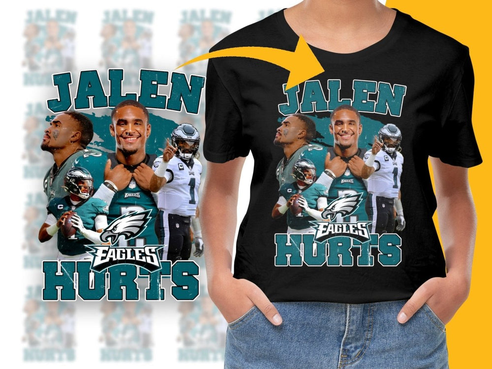 Jalen Hurts Philadelphia Eagles Inspired PNG File - Teepew