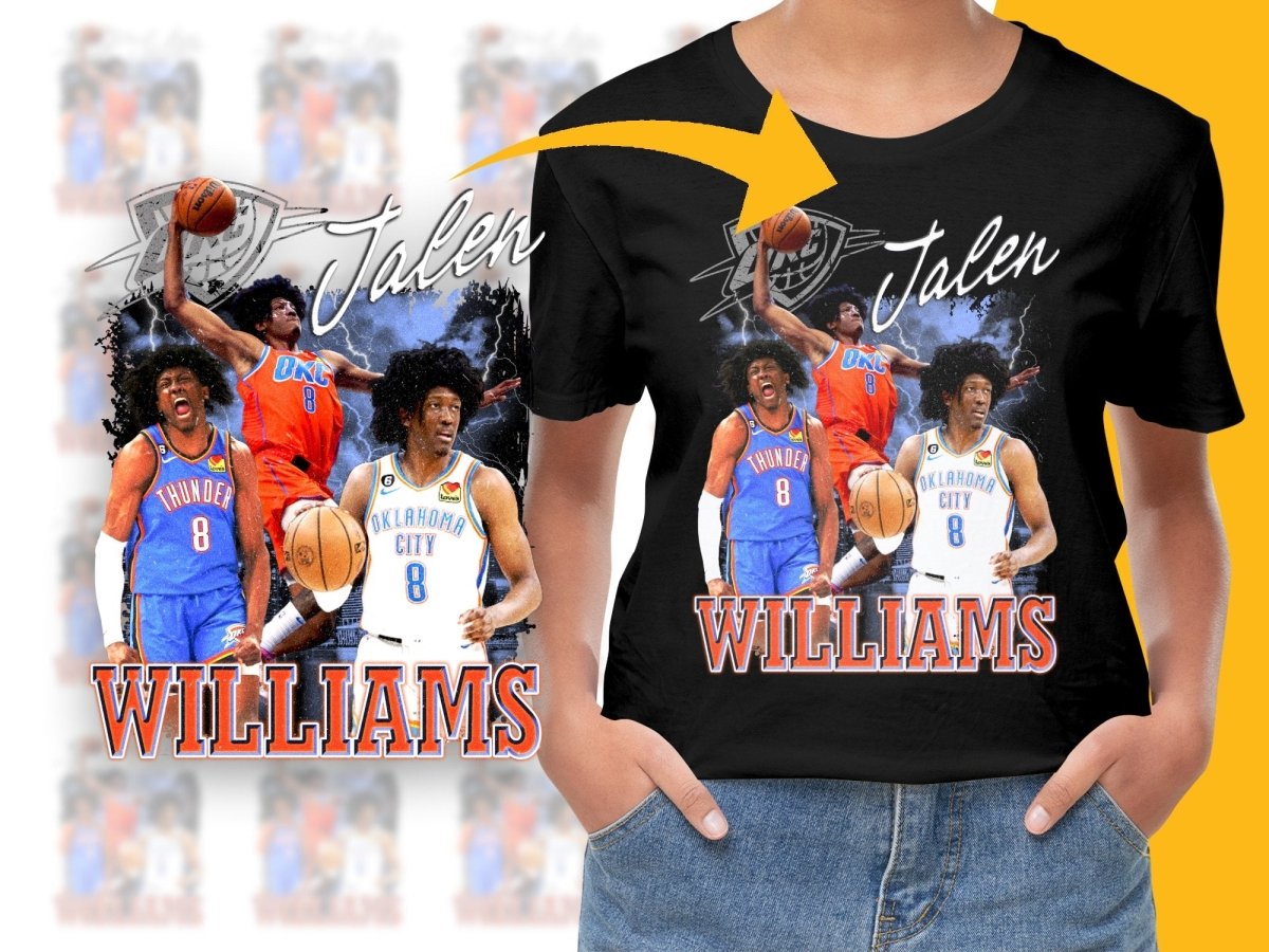 Jalen Williams Basketball Star Oklahoma City Thunder Bootleg T-Shirt - Teepew