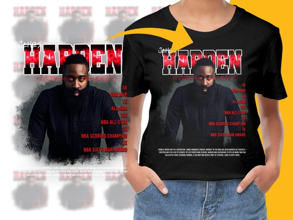 James Harden Basketball Legend Bootleg PNG File - Teepew