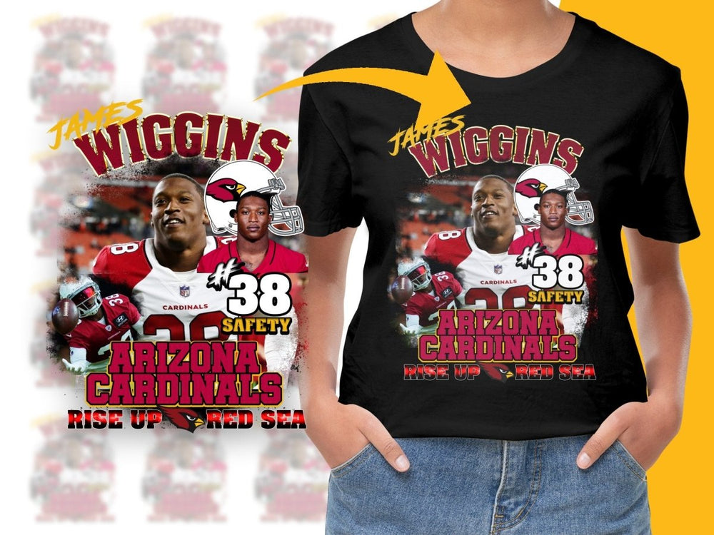 James Wiggins Arizona Cardinals Rise Up Red Sea PNG File - Teepew