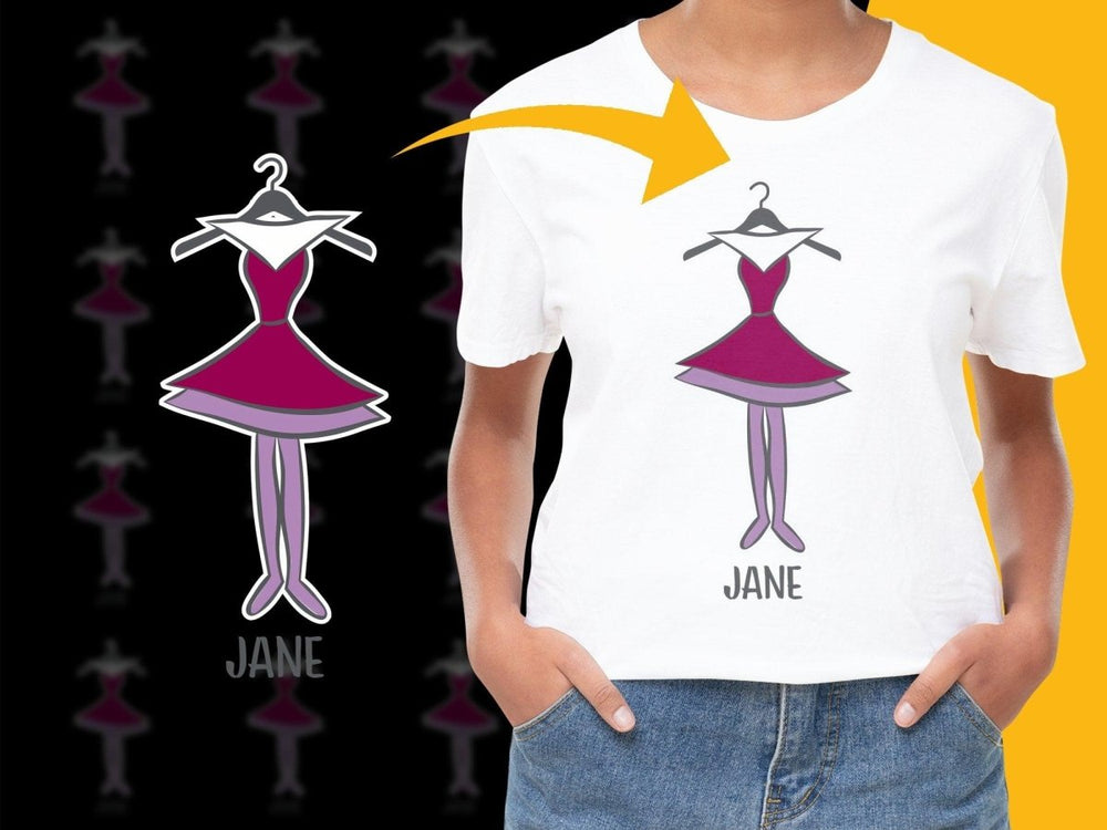Jane Dress Icon Unique Fun Graphic PNG File - Teepew