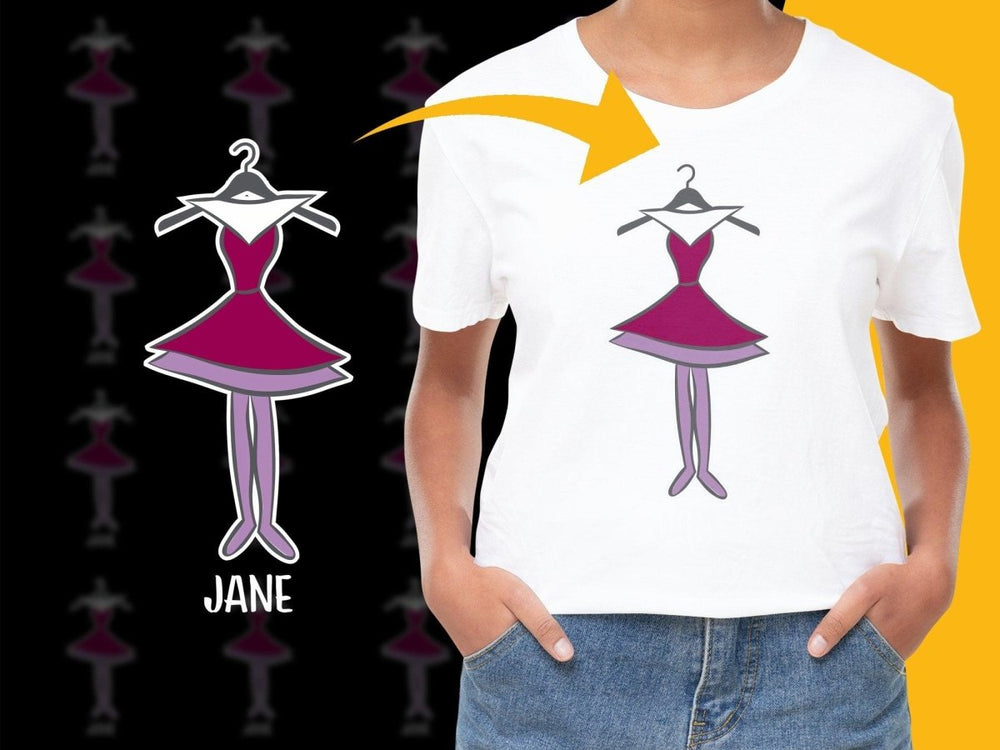 Jane Icon Dress with Elegant Design PNG File - Teepew