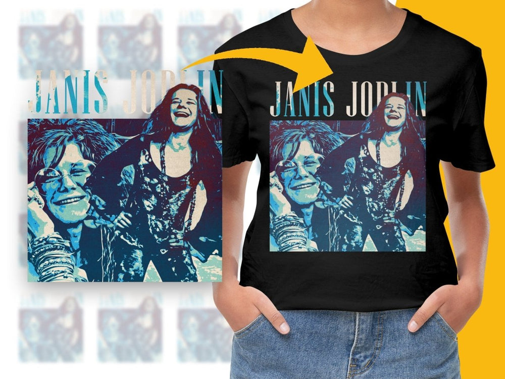 JANIS JOPLIN Music Homage PNG File - Teepew