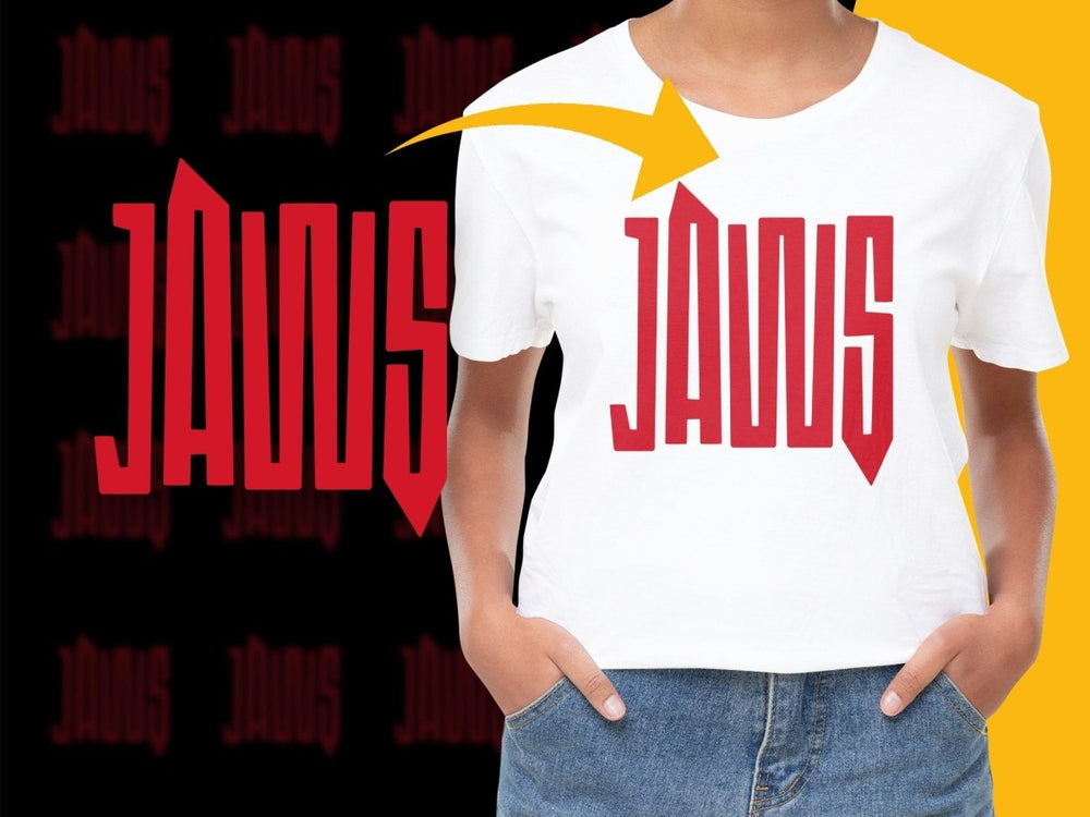 JAWS Movie Retro Logo Design Graphic PNG File - Teepew