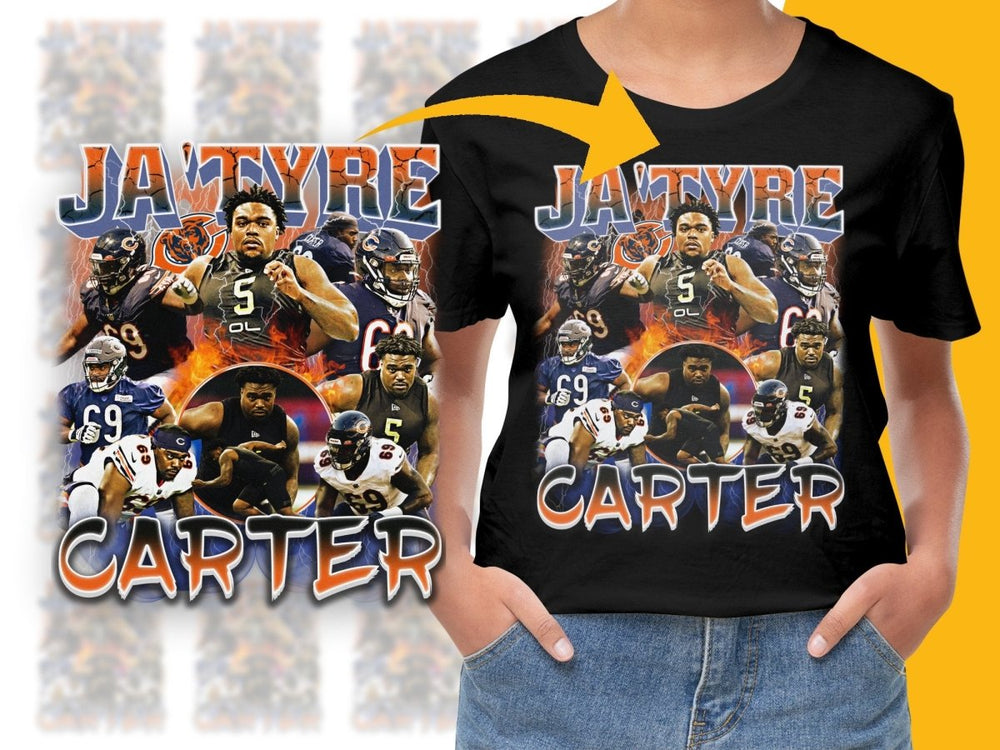 Jay Tyre Carter Chicago Football Tribute Bootleg PNG File - Teepew
