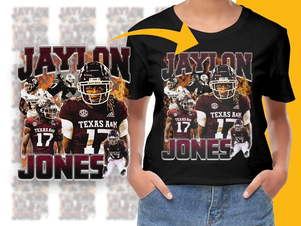 Jaylon Jones Bootleg Design Art Texas A&M PNG File - Teepew