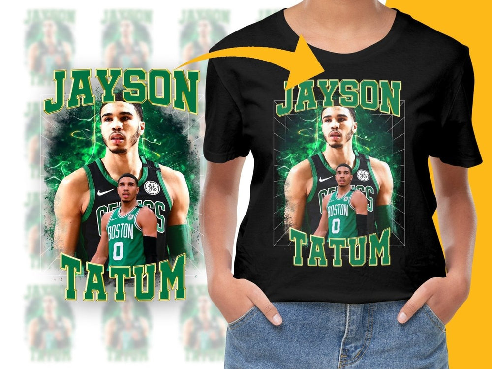 Jayson Tatum Boston Celtics Basketball Player Bootleg PNG File - Teepew