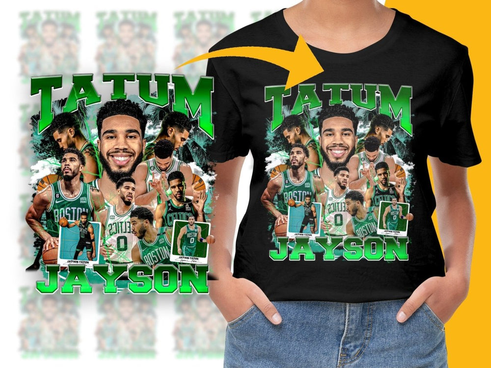 Jayson Tatum Boston Celtics Bootleg Fan Art PNG File - Teepew