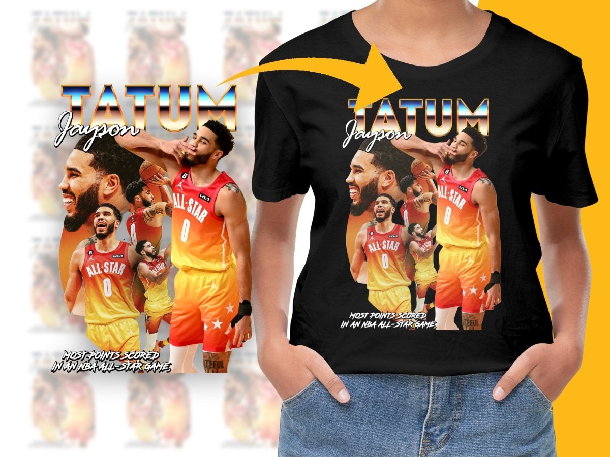 Jayson Tatum Most Points Scored NBA All - Star Game Bootleg PNG File - Teepew