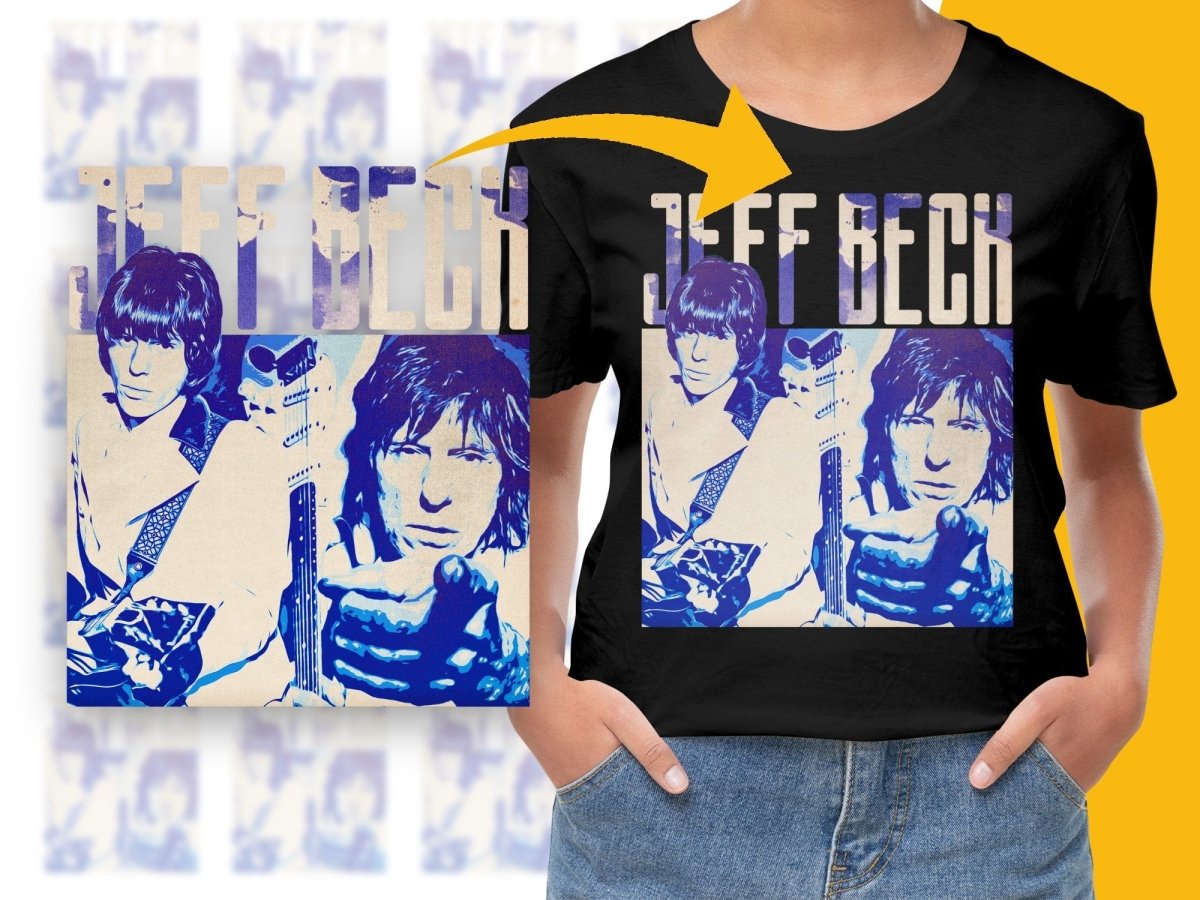 JEFF BECK Music Homage PNG File - Teepew