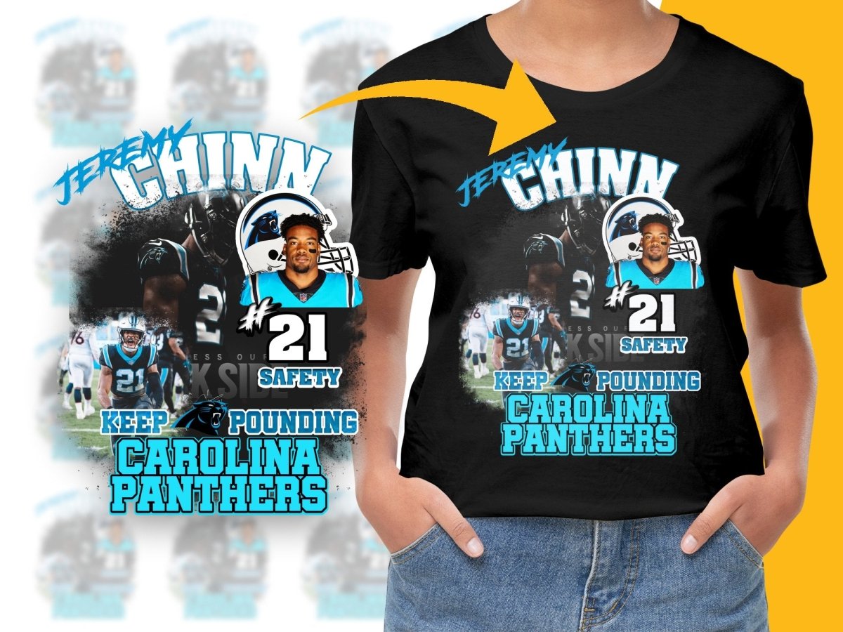 Jeremy Chinn Carolina Panthers Keep Pounding PNG File - Teepew
