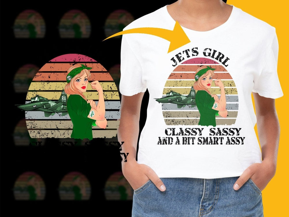 Jets Girl Classy Sassy And Smart Assy PNG File - Teepew