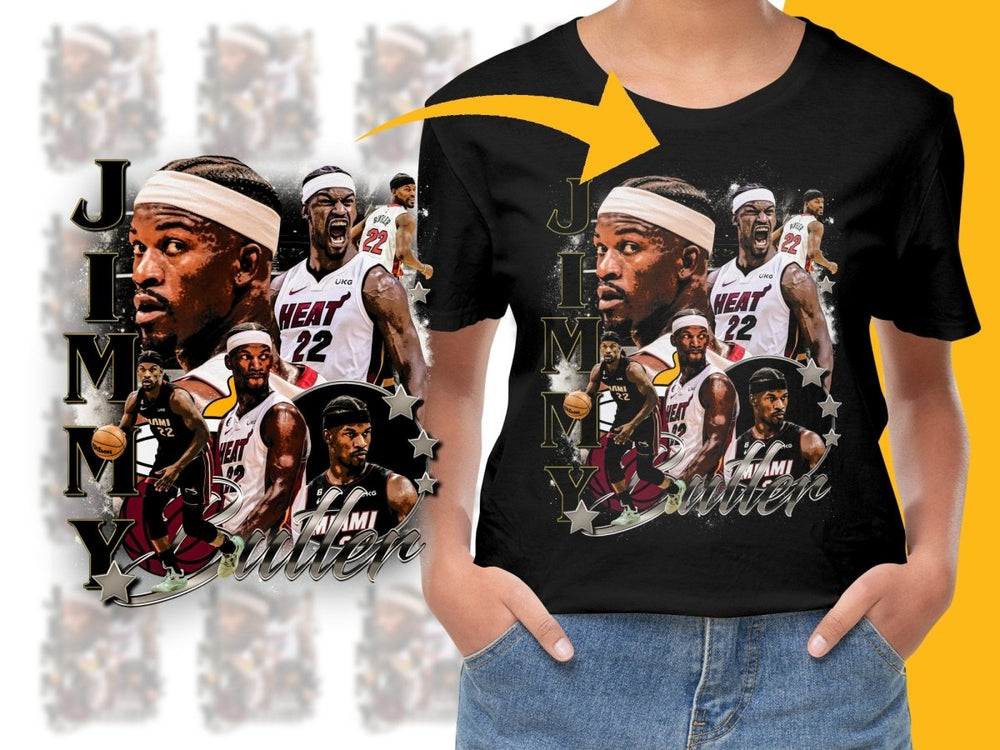 Jimmy 22 Basketball Star Heat Design PNG File - Teepew