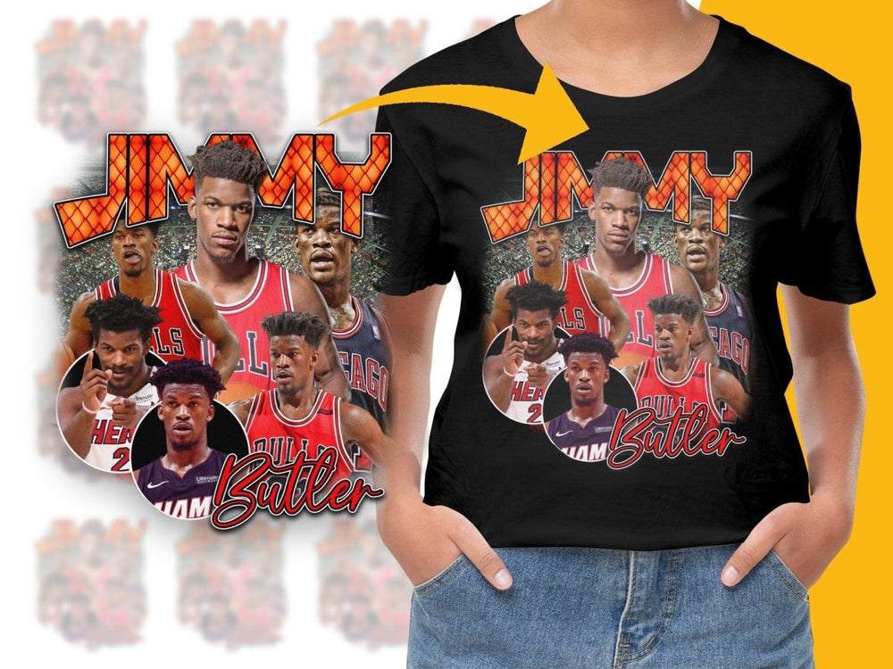 Jimmy Butler Bootleg Style NBA Art Graphic PNG File - Teepew