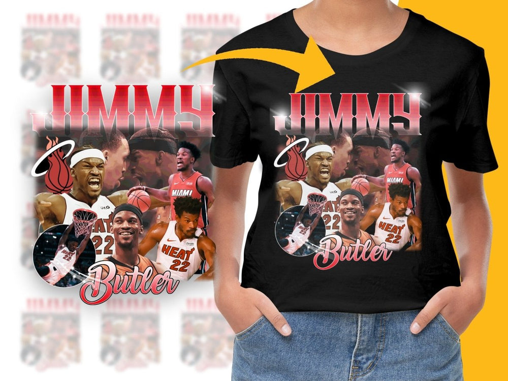 Jimmy Butler Miami Heat Basketball Superstar Bootleg PNG File - Teepew