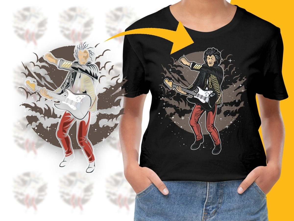 JIMMY HENDRIX Popculture PNG File - Teepew