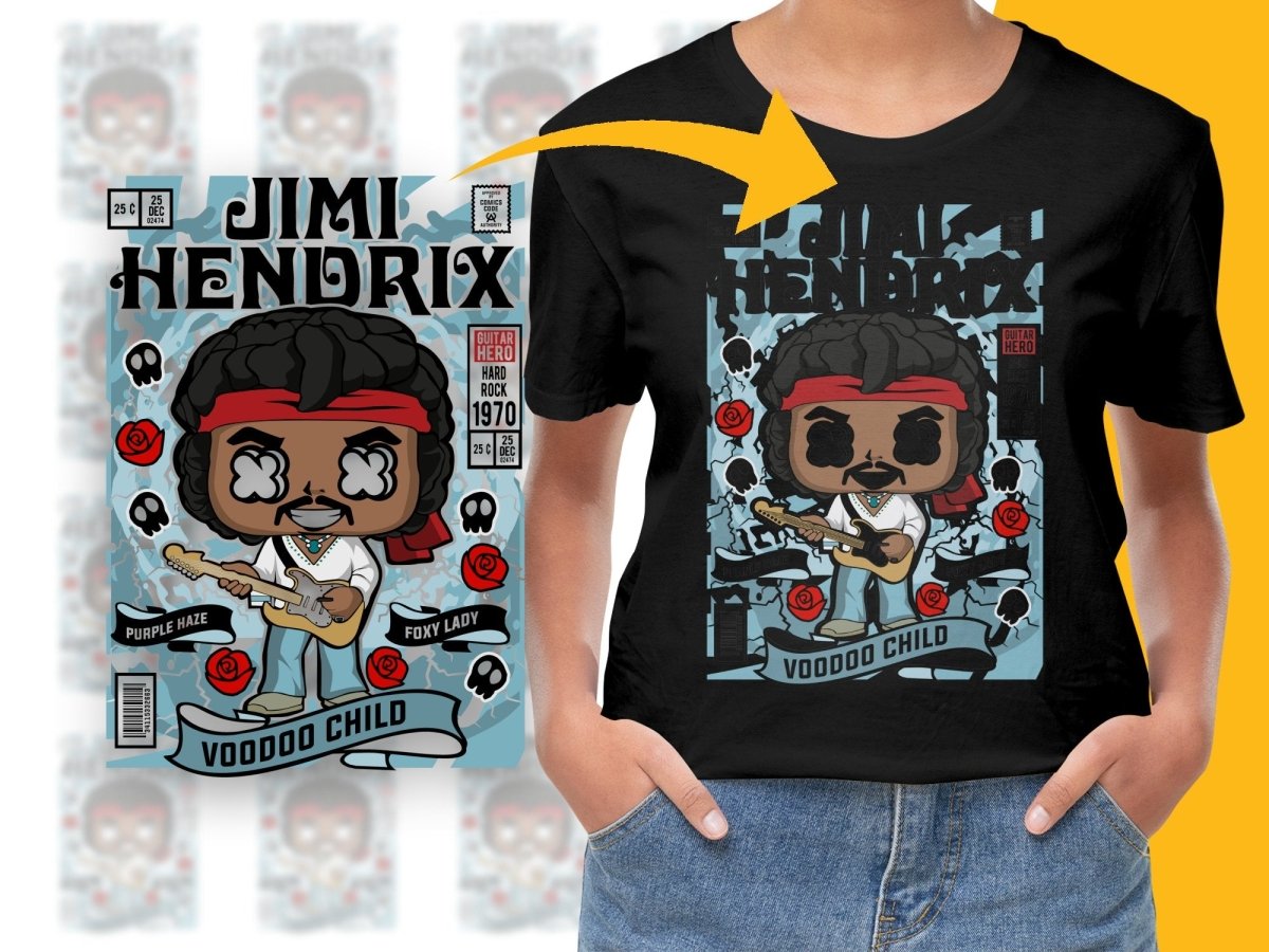 Jimmy Hendrix Popculture PNG File - Teepew