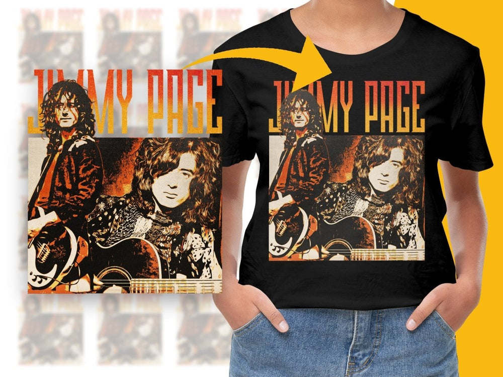 JIMMY PAGE Music Homage PNG File - Teepew