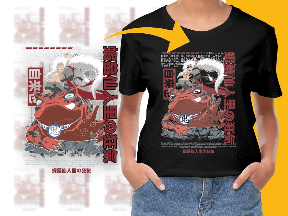 Jiraiya and Naruto Uzumaki Graphic PNG File - Teepew