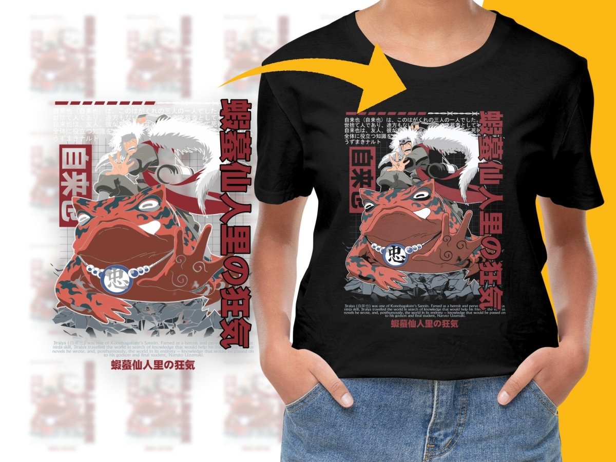 Jiraiya and Naruto Uzumaki Graphic PNG File - Teepew