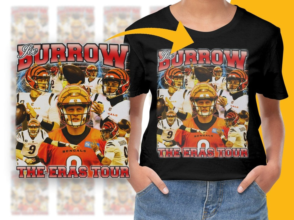 Joe Burrow The Eras Tour NFL Retro Bootleg PNG File - Teepew
