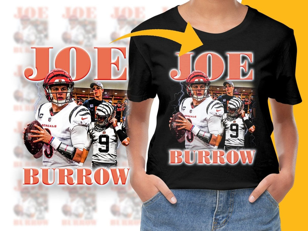 Joe Burrow Themed Design for Unique Style PNG File - Teepew