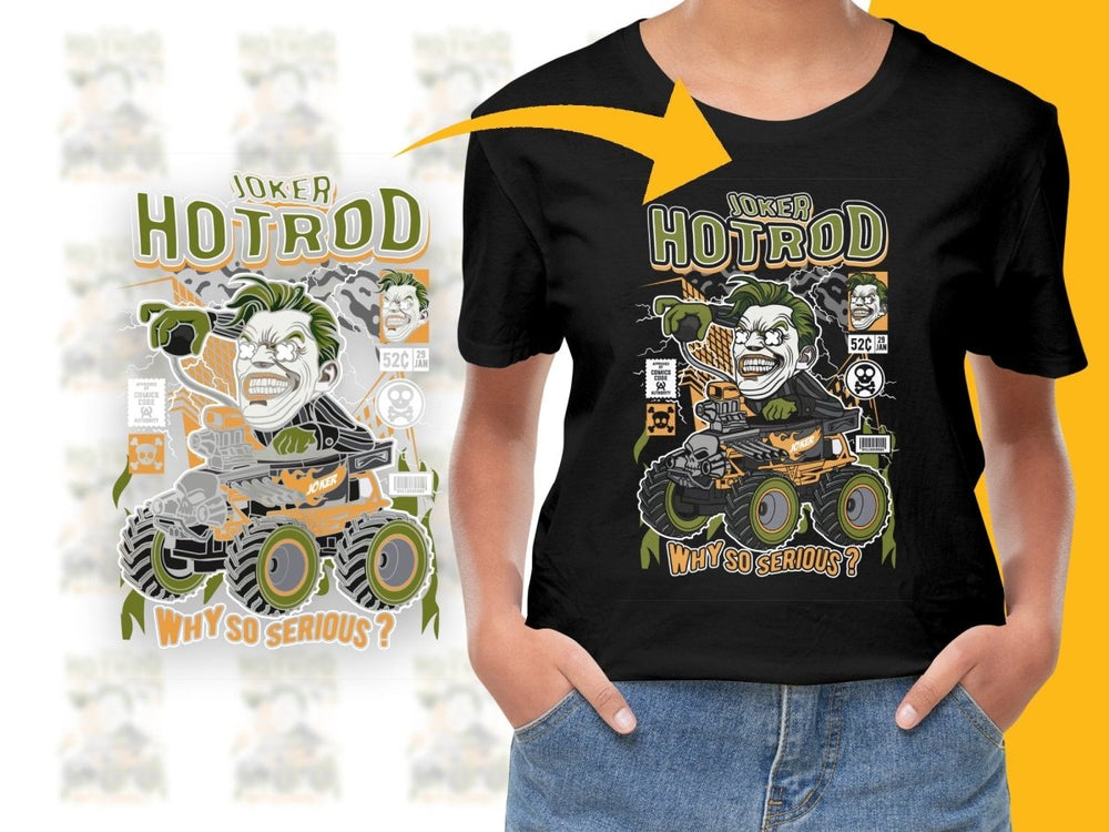 Joker Hotrod Popculture PNG File - Teepew