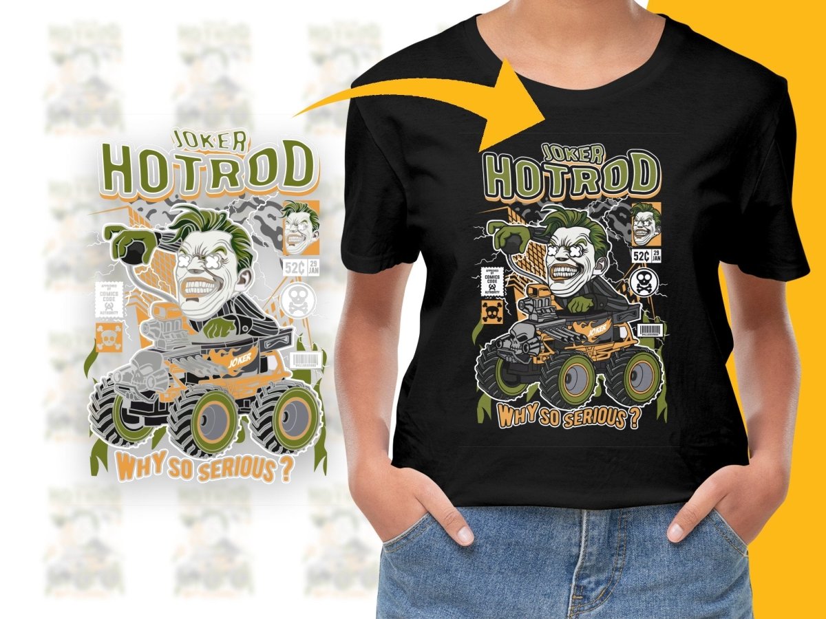 Joker Hotrod Popculture PNG File - Teepew