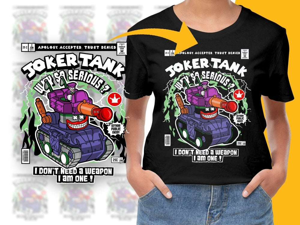 Joker Tank Popculture PNG File - Teepew