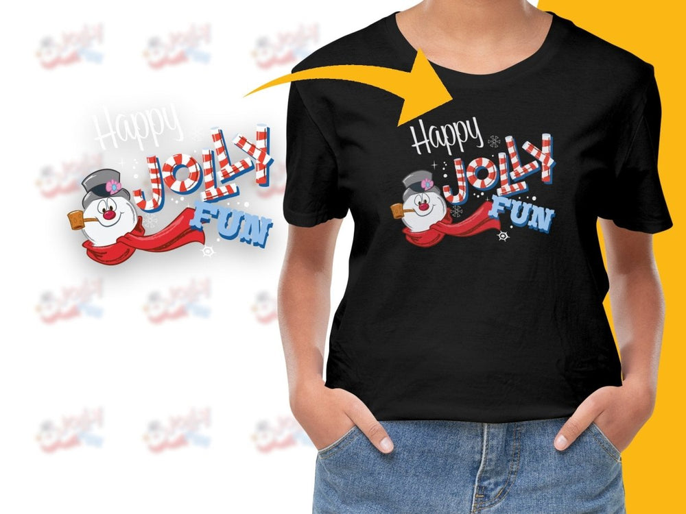 Jolly Fun Snowman Christmas Theme Graphic PNG File - Teepew