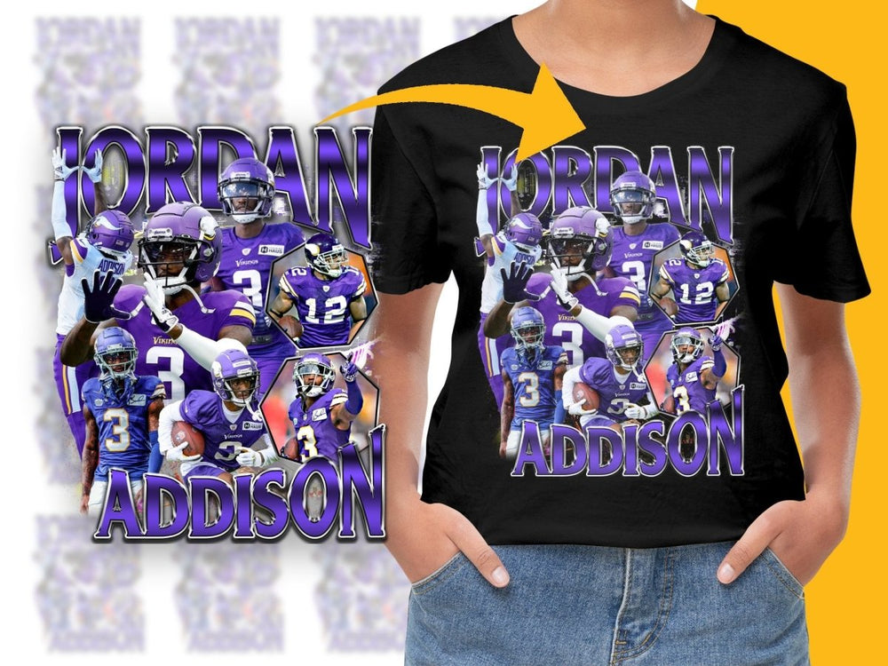 Jordan Addison Football Fan Bootleg PNG File - Teepew