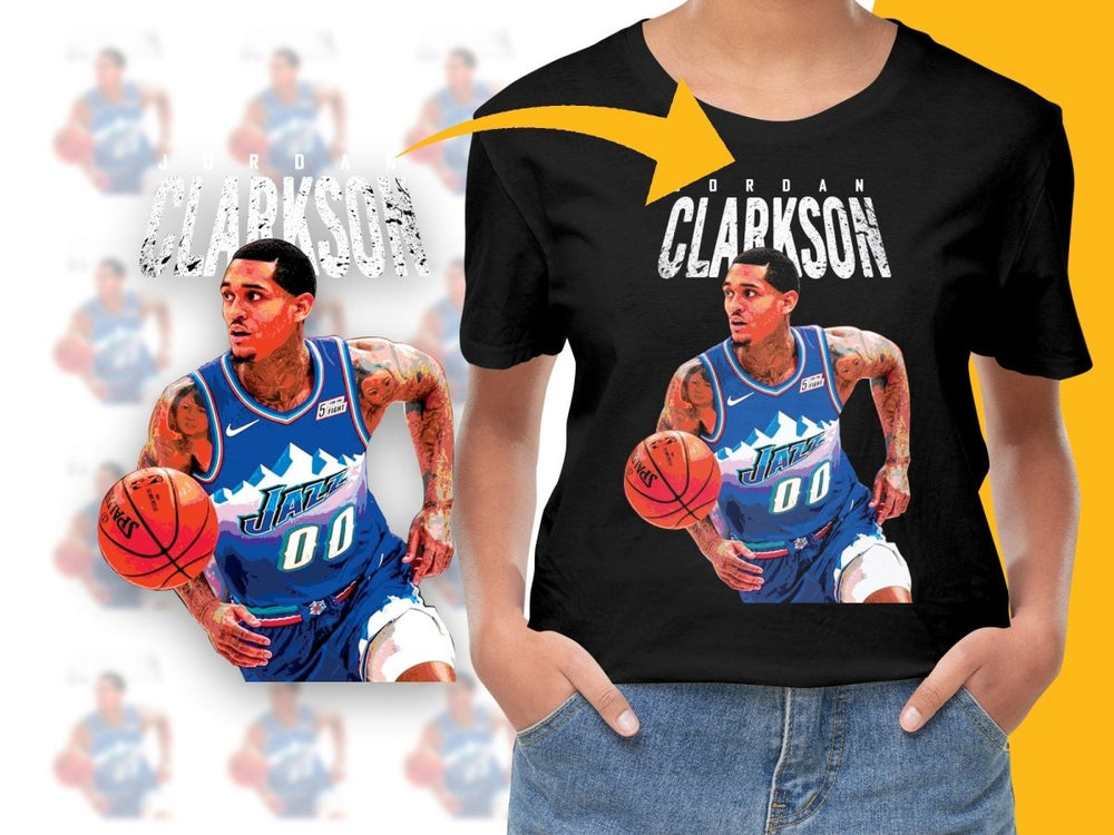 Jordan Clarkson Utah Jazz Basketball Player PNG File - Teepew