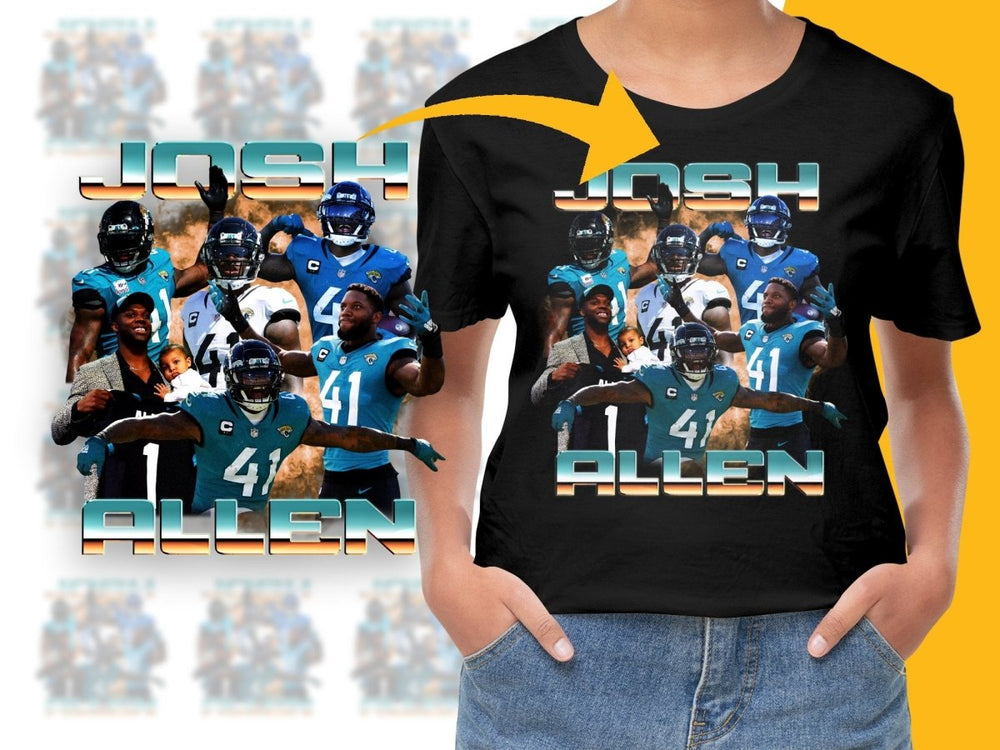 Josh Allen Action Packed Graphic Print PNG File - Teepew