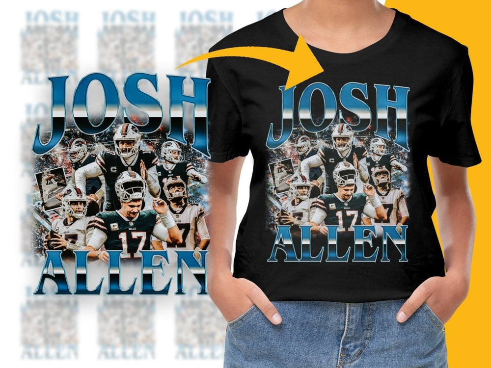 Josh Allen Bootleg NFL Football Bootleg Art PNG File - Teepew