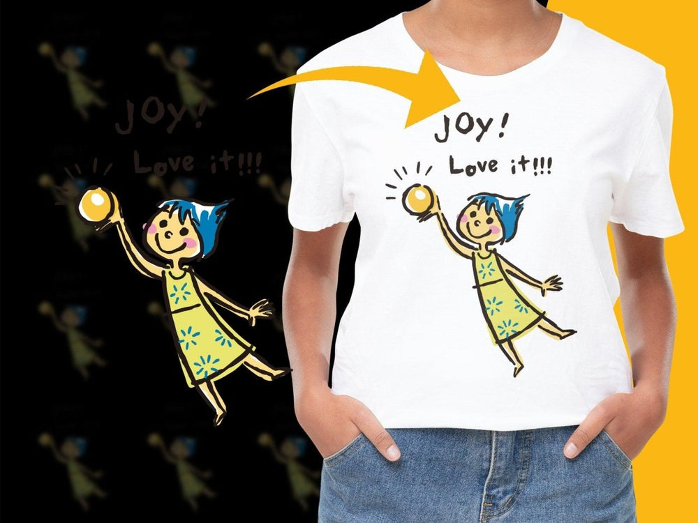 Joy Love it Adorable Cartoon Character on PNG File - Teepew