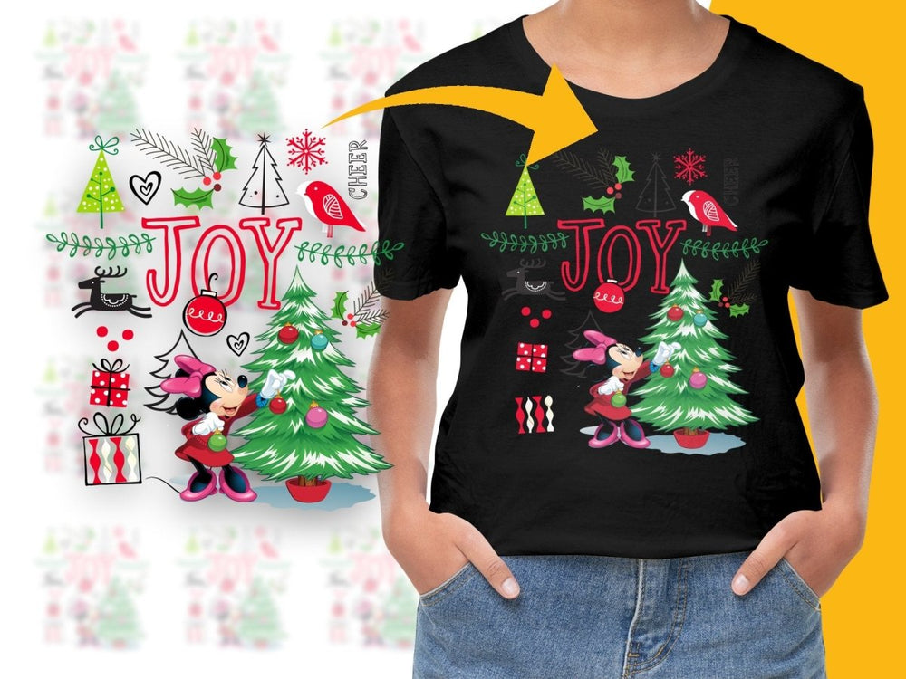 Joyful Minnie Mouse Christmas Tree PNG File - Teepew