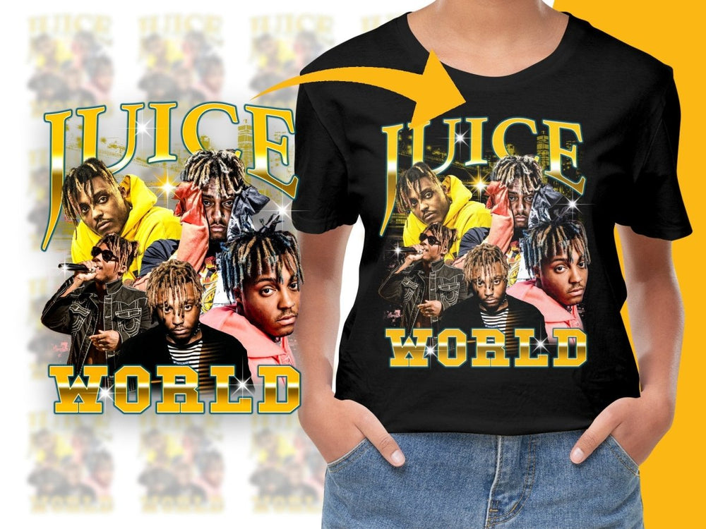 Juice WRLD Fan Art Bootleg Graphic PNG File - Teepew
