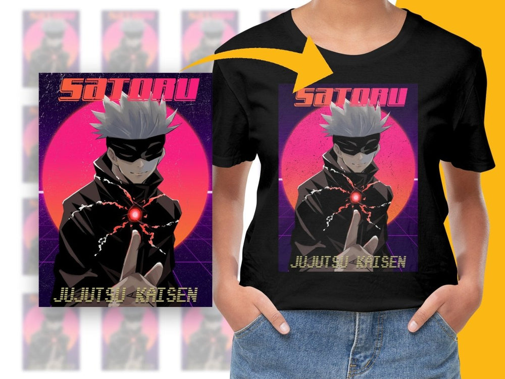 Jujutsu Kaisen Satoru Gojo Digital Anime Art Poster - Teepew