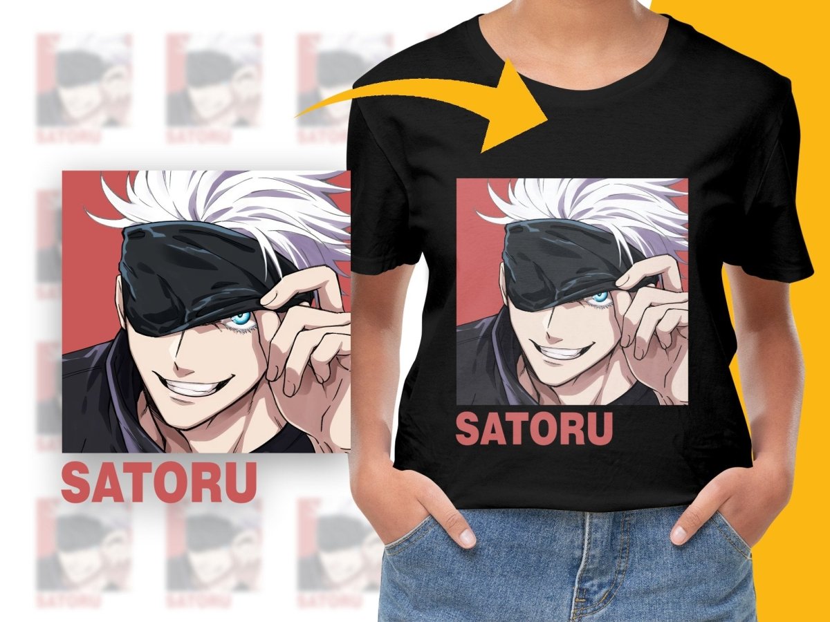 Jujutsu Kaisen Satoru Gojo Hand Color Art Digital - Teepew